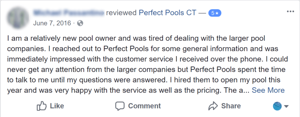 Perfect Pools CT customer review 5